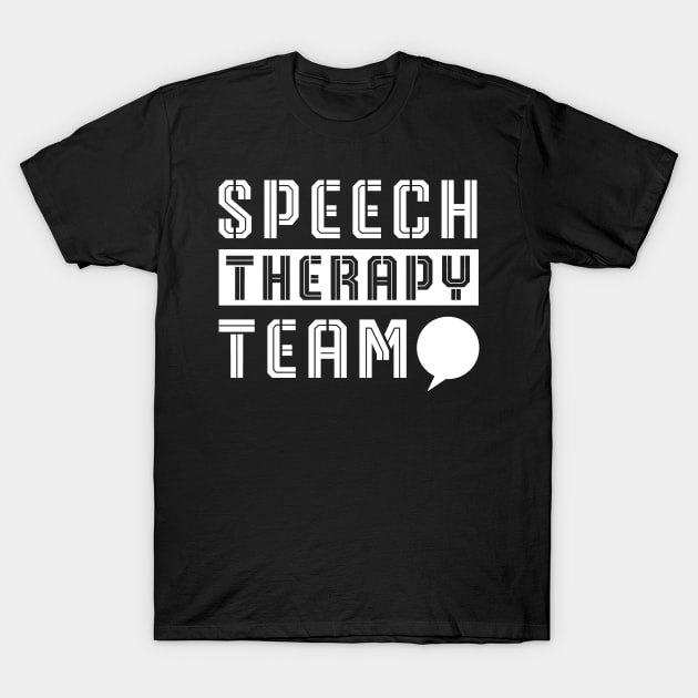 Voice Stutter Therapy Speaking Speech Therapist T-Shirt by dr3shirts